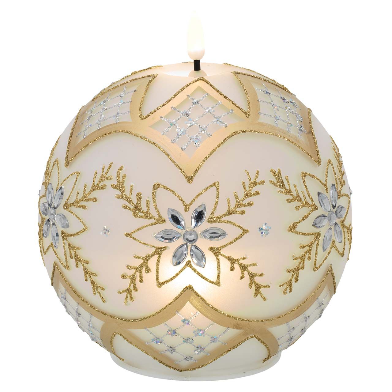 SFERA D.15 CON LED E FIAMMELLA